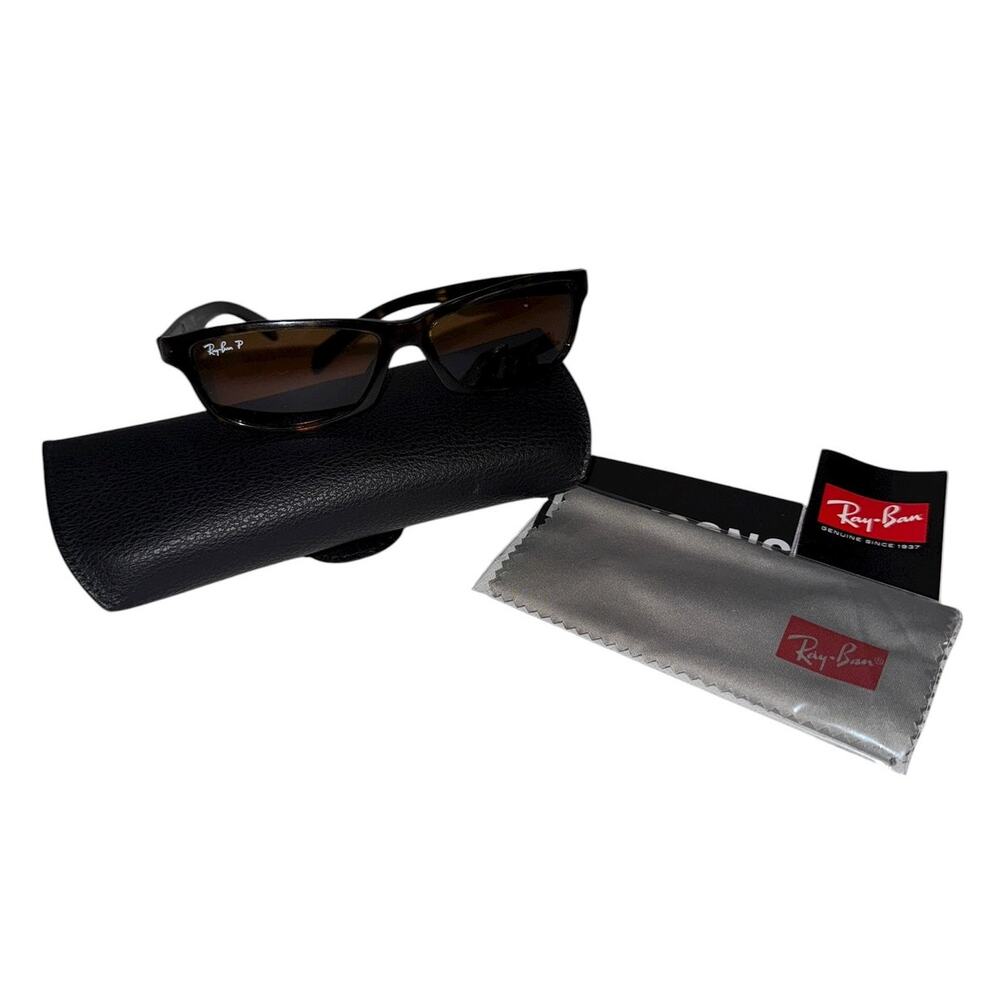 Ray Ban Black Tortoise Shell Printed Sunglasses Unisex